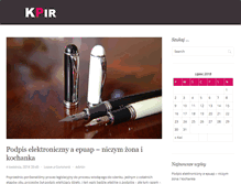 Tablet Screenshot of kpir.net.pl